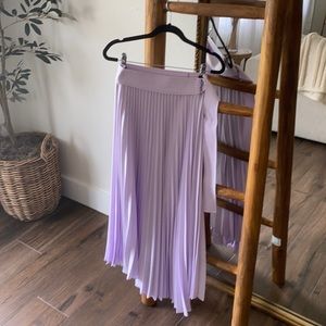 COPY - A. L. C. Arielle Pleated Skirt - lilac